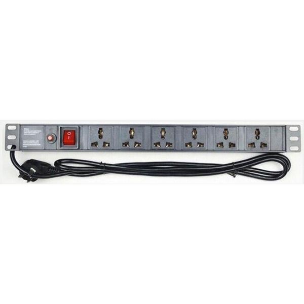 MD-P04  6 位 10A 萬用孔+過載保護 PDU